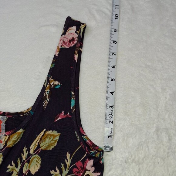 Free People Floral Skater Dress Sz S Mini Birds Whimsigoth Fairy Bohemian VTG - Picture 16 of 16